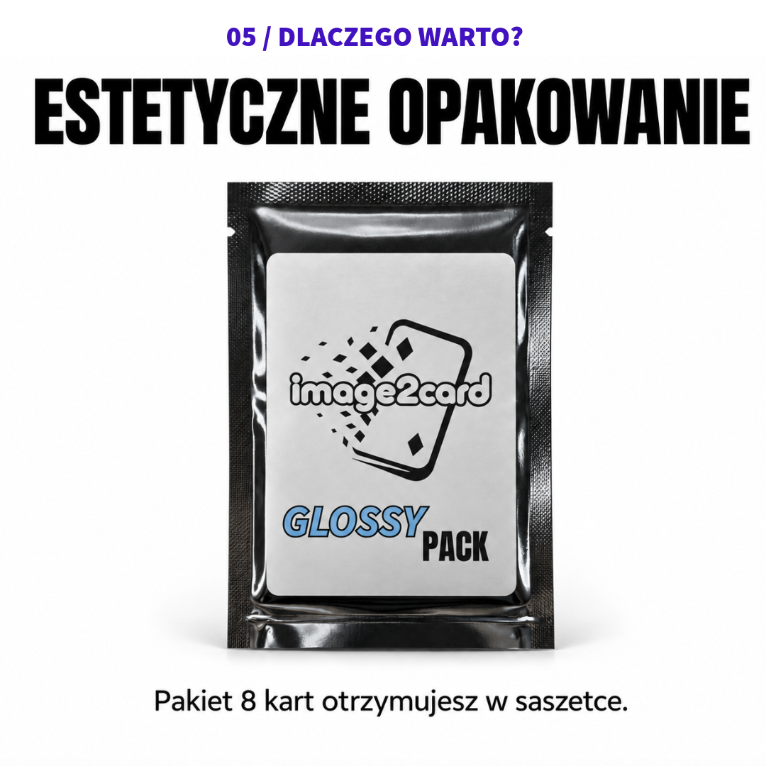 Paczka Błyszcząca - 8 kart personalizowanych