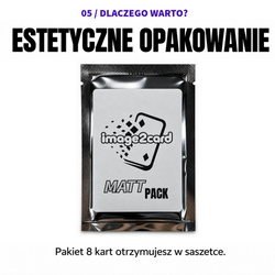 Paczka Matowa – 8 kart personalizowanych