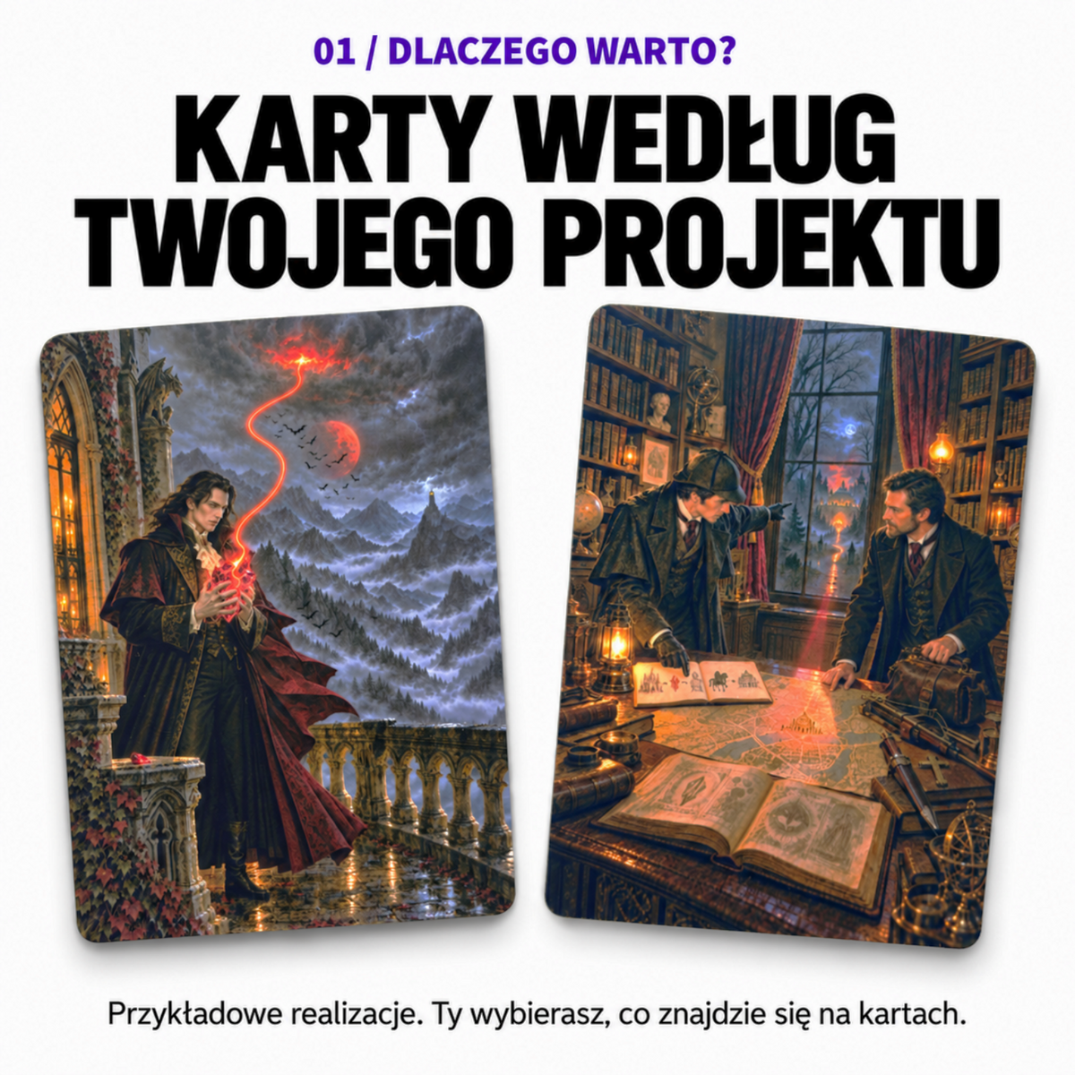Paczka Matowa – 8 kart personalizowanych